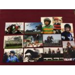 Twelve 6x4inch signed prints including Paul Townend, Davy Russell, Paul Carberry, Davy Condon, A P