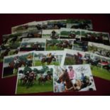 Twenty 7x5inch signed prints including Tom Scudamore, B Toomy, Lee Vickers, Peter Toole, R P