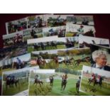 Twenty 7x5inch signed prints including T Murphy, Henry Oliver, Paddy Aspell, Denis O'Regan, Andrew