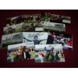 Twelve 6x4inch signed prints including Liam Treadwell, Paddy Brenan (4), Johnn Oaksey, Robbie Power,