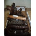 Collection of various Victorian and later flat and charcoal irons (6)