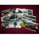 Twelve 6x4inch signed prints including Harry Skelton, A Coleman, Brain Hughes, David Crosse, Tim