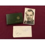 Small autograph book containing a selection of various autographs including Richard Burton, Peter