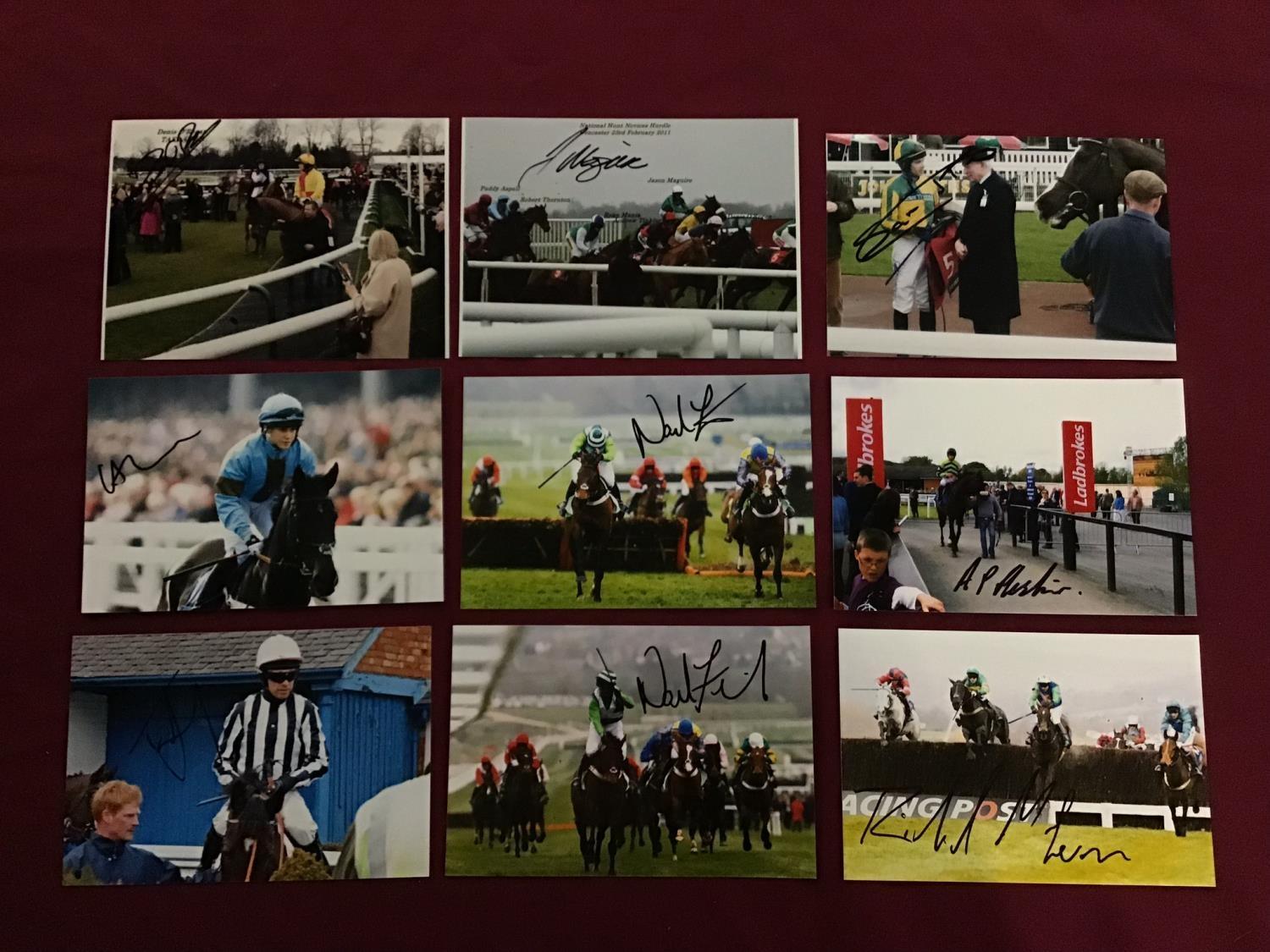 Twelve 6x4inch signed prints including Jim Crowley, Tom Scudamore, Ritchie McLernon, B P Heskin, Sam - Bild 2 aus 3