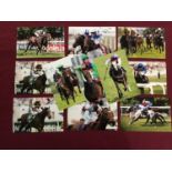 Twelve 6x4inch signed prints including Darrell Holland (3), Martin Dwyer (4), Ted Durcan, Royston