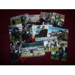 Twelve 6x4inch signed colour prints including Liam Treadwell, Tony McCoy, Paddy Brennan, Timmy