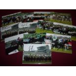 Twelve 7x5inch signed prints including Peter Beaumont, Noel Fehily, Timmy O'Brien, J Tizzard,