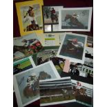 A selection of various signed photographs including Sam Thomas, Choc Thornton, Tom Scudamore, Robert