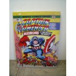 Captain America Marvel Comics print on canvas