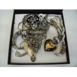 Selection of various assorted costume jewellery in one box