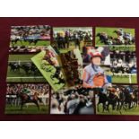 Twelve signed 6x4inch prints including Michaels Hills, Hayley Turner, Paul Hannigan, Richard