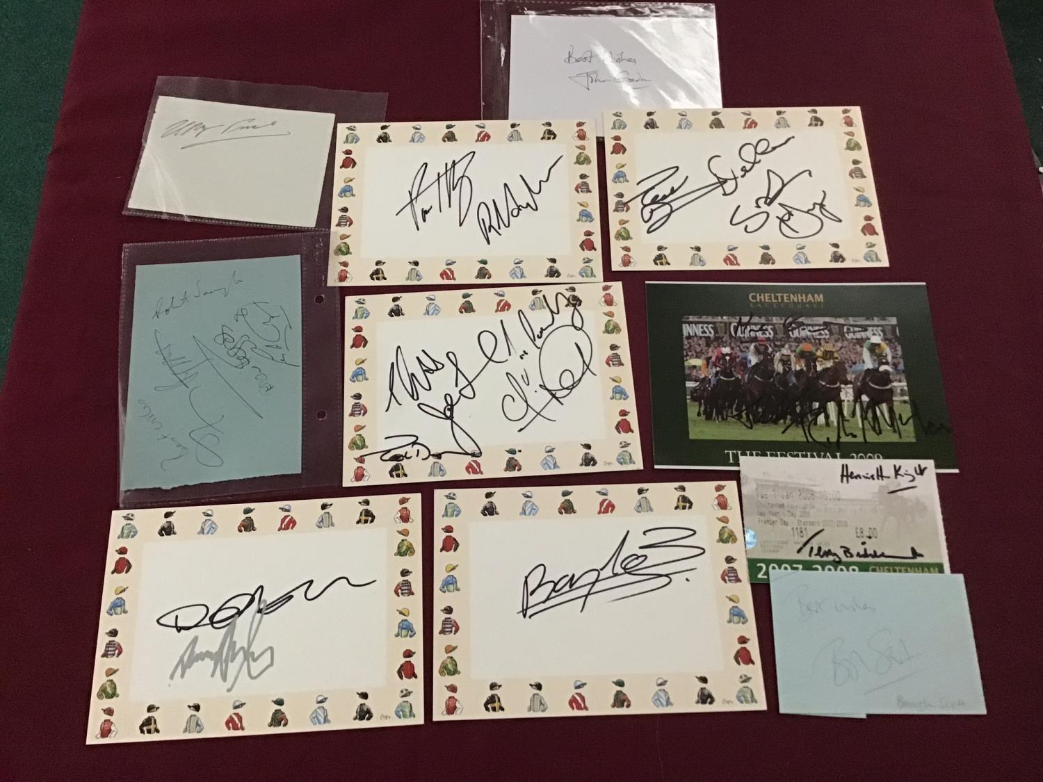 Large selection of various signed cards including Mick Fitzgerald, J J Slvian, David Casey, Niall - Bild 2 aus 3