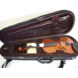 Cased Senator Students half size violin