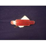 Western region enamel "Ticket Collector" railway totem cap badge by JR Gaunt London