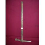 Railwayman's pick hammer with wooden shaft