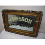 Gilt framed Jameson's Irish Whisky Select Reserve advertising mirror (59cm x 40cm)