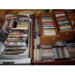 Extremely large collection of various CDs and a small selection of DVDs, mostly country related,