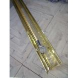 Brass fender with fretwork detail (width 135cm)