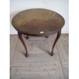 Early 20th C circular mahogany dining table, the carved legs supported by ball & claw feet (diameter