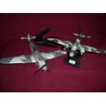 Quality display model Messerchmitt 109 Fighter and a display quality Wellington Bomber (2)