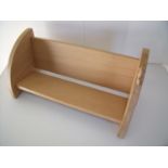 Oak Robert Thompson 'Mouseman' light oak book trough (width 45.5cm)