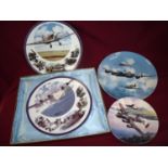 Forty Royal Doulton Davenport, Coalport etc collectors plates relating to aircraft including Victory