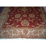 Red ground Ziegler rug (230cm x 160cm)