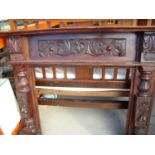 Mahogany decorative wooden fire surround