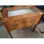 Unusual joiner made bijouterie style display cabinet made from the timber from Royal Naval Arsenal