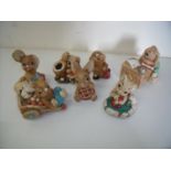 Collection of seven assorted Pendelfin figures