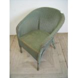 Lloyd Loom style armchair