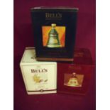 Three boxed Bells Christmas commemorative decanter whisky's for 1995, 1996 & 1997