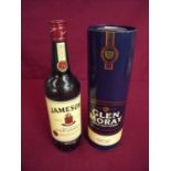 Bottle of Jameson 70ml Irish Whiskey and a boxed Glen Moray Single Malt Whisky (2)