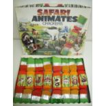 Boxed set of Safari Animates Christmas Crackers in original box