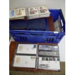 Extremely large collection of stamp albums including FDC, Post Office postcards, presentation