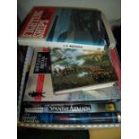 Large selection of mostly hardback military related books (1 box)