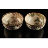 Two early 20th century Japanese Satsuma bowls, both signed, each 4.3ins. (10.9cms.) diameter (2) (