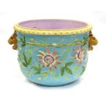 Property of a gentleman - a very large 19th century majolica planter, probably Minton, extensively