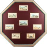 Property of a deceased estate - Russian interest - a set of eight small early 19th century aquatints