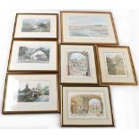 Property of a deceased estate - seven framed & glazed signed limited edition prints including
