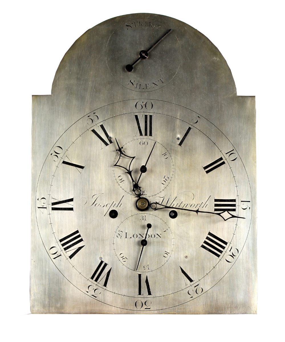 Property of a gentleman - a George III black chinoiserie cased 8-day striking longcase clock, the - Image 2 of 2