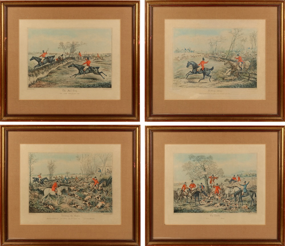 Property of a gentleman - R.G. Reeve after Henry Alken - a set of four 19th century hunting
