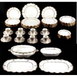 Property of a gentleman - a Royal Crown Derby 'Lombardy' pattern fifty-seven piece dinner service,