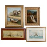 Property of a gentleman - a group of four assorted pictures including Ernest Knott - 'A BREEZY