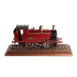 Property of a gentleman - a 5-inch gauge working steam model 0-6-0 tank locomotive, named 'BUTCH',