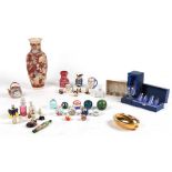 Property of a lady - a quantity of assorted ceramics & glass including eleven glass paperweights (