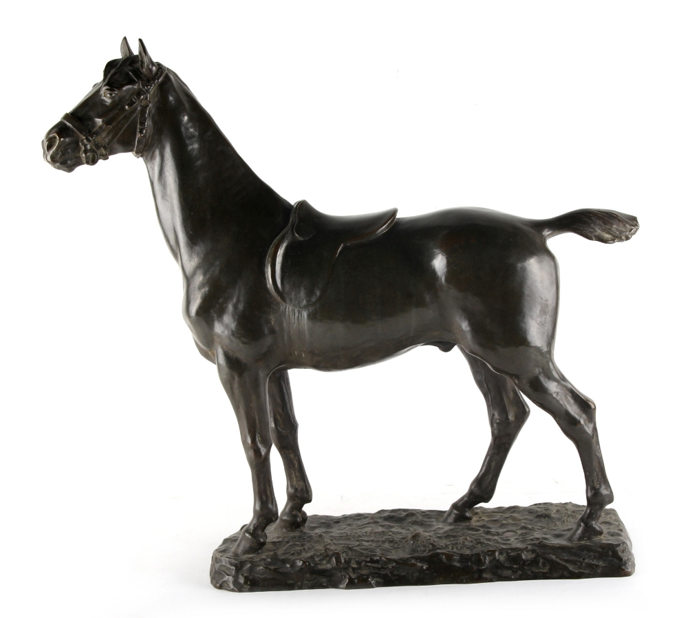 Property of a gentleman - Godefroid Devreese (1861-1941) - 'L'ETALON' (circa 1892) - patinated - Image 2 of 2