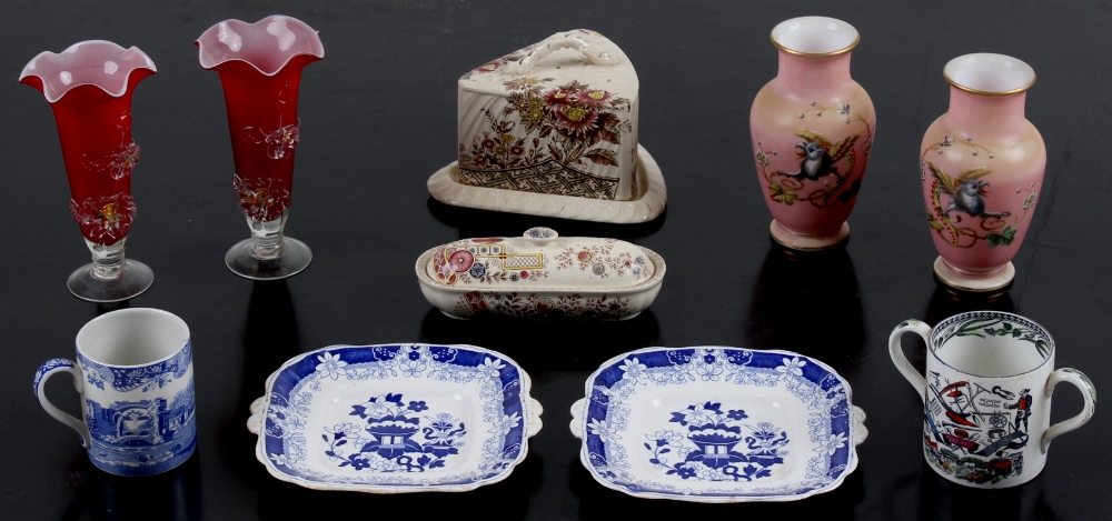 Property of a gentleman - a quantity of assorted ceramics & glassware including a cheese dish &