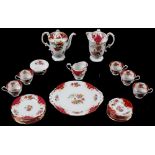 Property of a deceased estate - a Paragon 'Rockingham' pattern 22-piece tea-set (22) (see