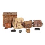 Property of a gentleman - a quantity of shooting & fishing items, including a Hardy St George 3 3/